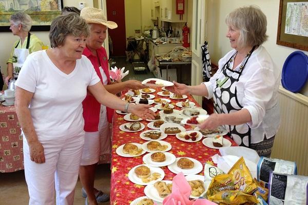 Cake stall at the Summer Fayre